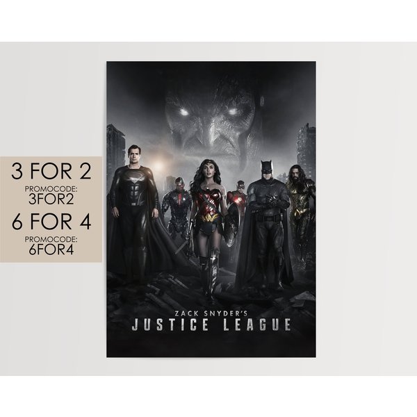 Zack Snyder'S Justice League 2021 Poster - Dc Movie Poster Art Film Print Gift #Zsjl001-image