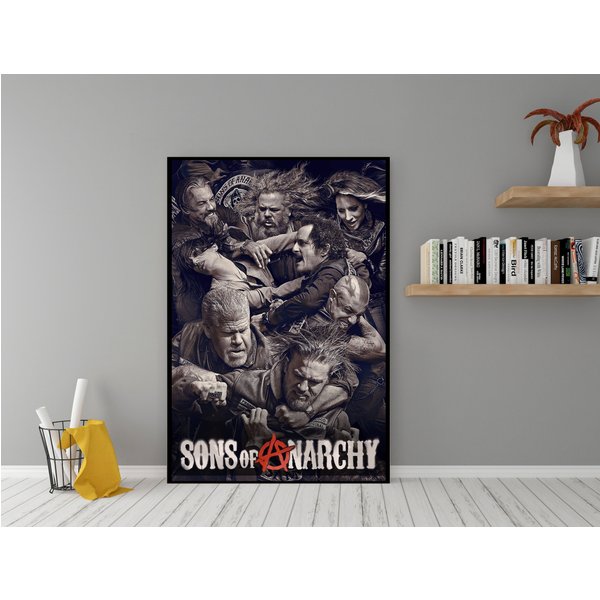 Sons Of Anarchy Movie Poster - High Quality Silk Wall Art - Room Decor - Sons Of Anarchy Poster For Gift-image