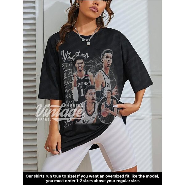 Victor Wembanyama Shirt, Basketball Shirt, Classic 90S Graphic Tee-image