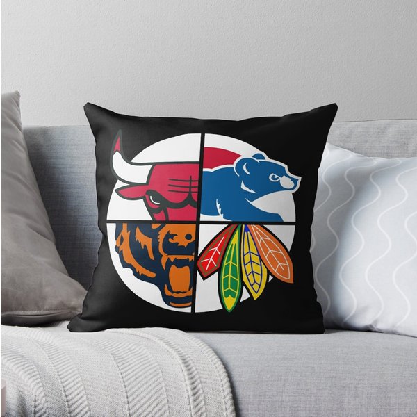 Chicago Northside Sports Throw Pillow-image