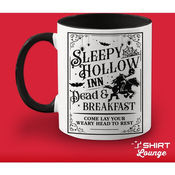 Sleepy Hollow Mug, Spooky Coffee Cup, Dead And Breakfast Halloween Mug, Vintage Halloween, Goth Gift Mug-image