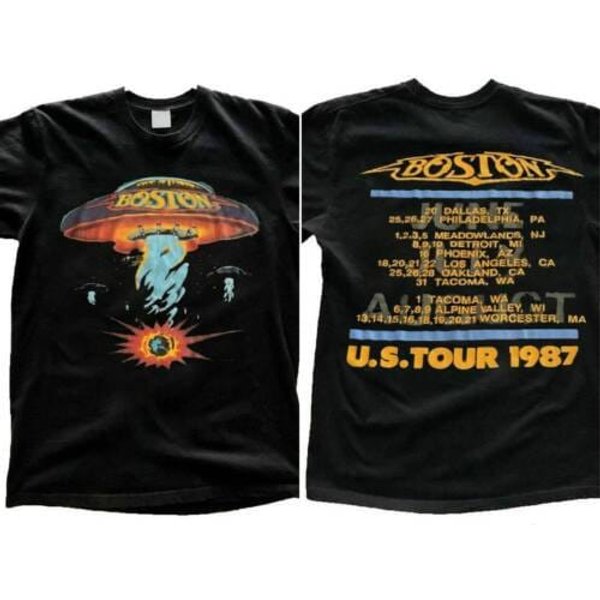 Vintage Boston Rock Band Shirt, Boston Band Shirt-image