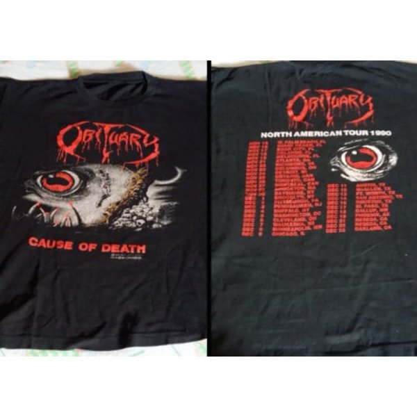 Vintage 1990 For Fan Obituary Band Shirt, Obituary Band Shirt-image
