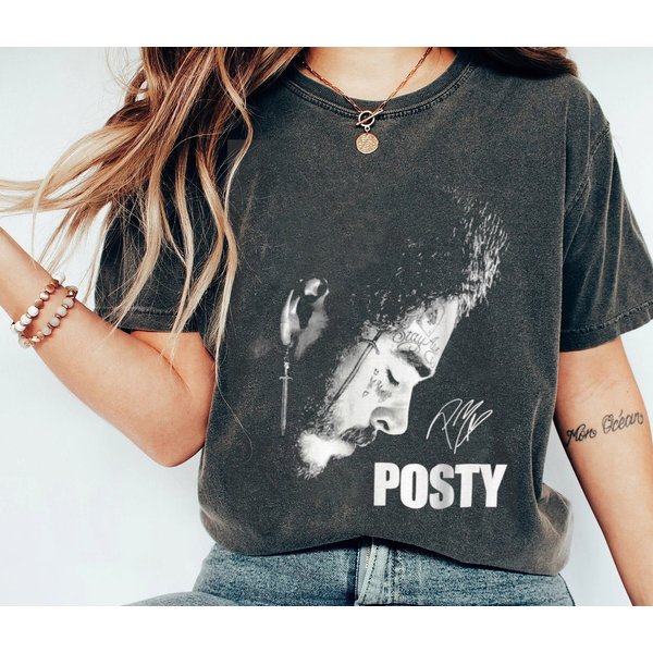 Vintage Posty Shirt, Austin Post Malone Shirt, Post Malone Fan Gift Merch, Posty Twelve Carat-image