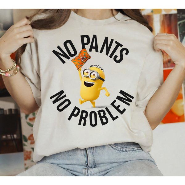 Despicable Me Minions No Pants No Problem Graphic T-Shirt,-image