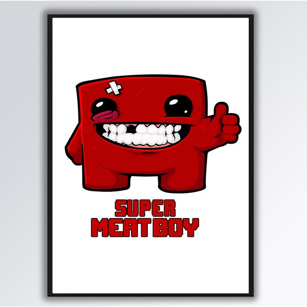 Super Meat Boy Premium Matte Vertical Poster-image