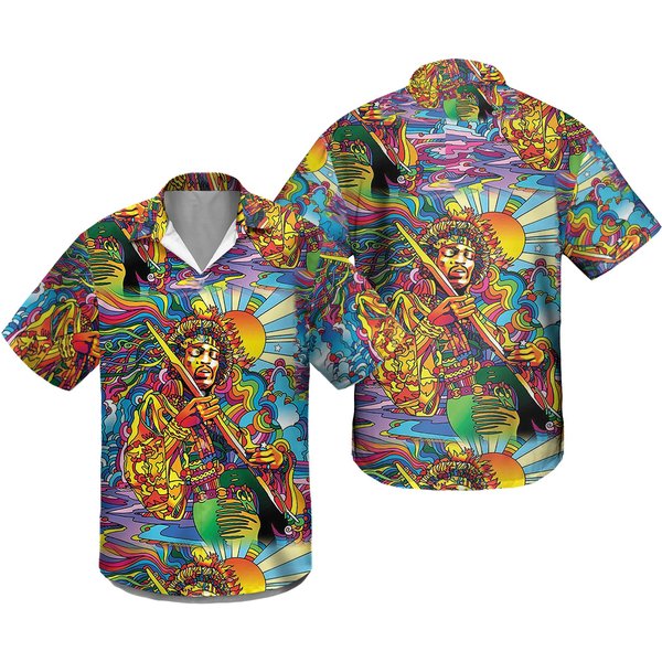 Jimi Hendrix Hawaiian Shirt-image