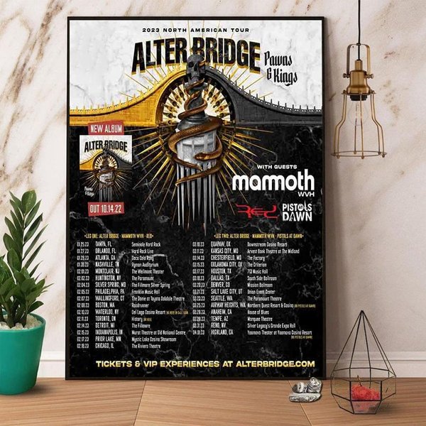 Alter Bridge North American Tour 2023 Poster, Music Tour Wall Poster-image