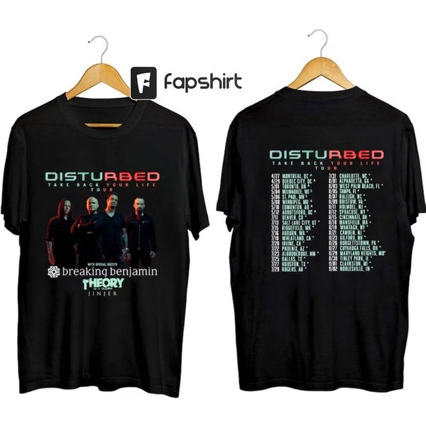 Take Back Your Life Tour Shirt, Disturbed Take Back Your Life Concert 2023 Shirt-image