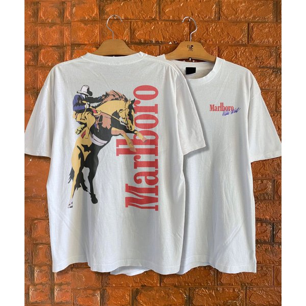 Marlboro Cowboy Shirt, Vintage Marlboro Cowboy Wild West Shirt-image