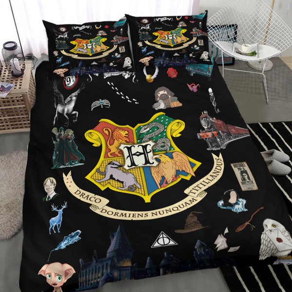 3D Printed Harry Potter Bedding Duvet Cover Set-image