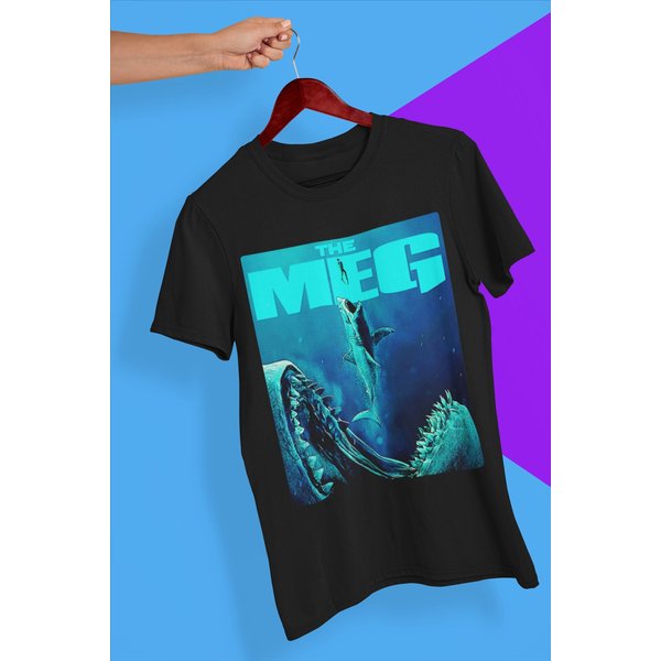 The Meg T-Shirt, Horror T-Shirt, Halloween T-Shirt, Horror Movie T-Shirt-image