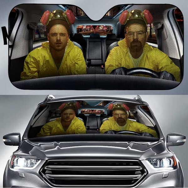 Walter White And Jesse Pinkman Car Sun Shade-image