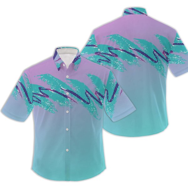 Jazz Unisex Hawaiian Shirt, Jazz Solo Paper Button Down Shirts-image