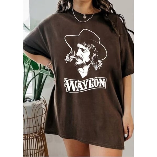Waylon Jennings Vintage Shirt, Waylon Tour 1984 Vintage Shirt-image