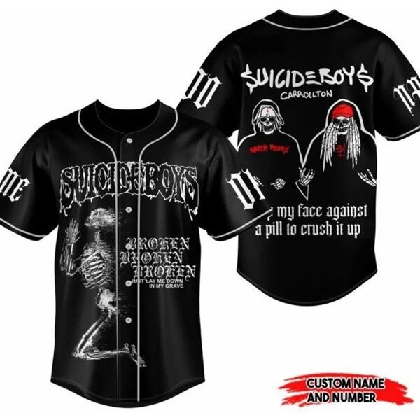 Suicideboy 2023 Grey Day Tour Baseball Jersey Shirt-image