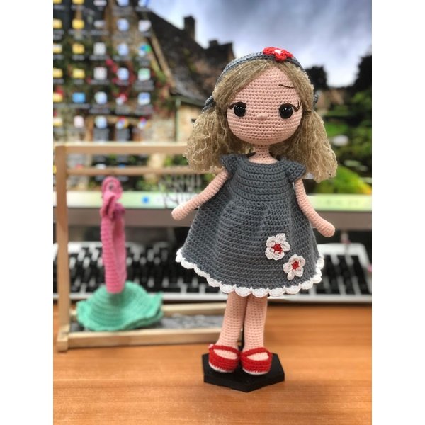Cool City Girl Christmas Birthday Present - Miniature Poseable Baby Plush, Baby Toys | Baby Shower Gift Basket-image