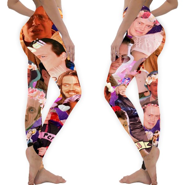 Steve Buscemi Galaxy Collage Leggings-image