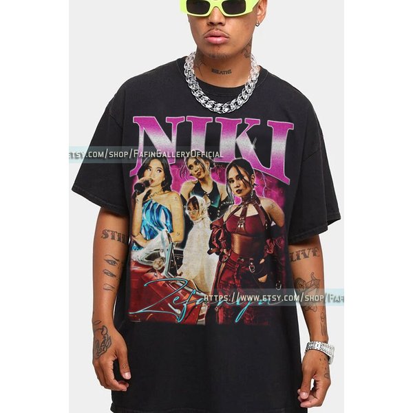 Niki Zefanya Vintage Shirt, Rnb Rapper Singer Shirt-image