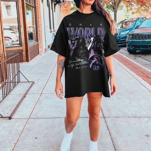 J Cole Vintage T-Shirt, Cole World Shirt, Concert Shirt, Hip Hop Rap Shirt-image