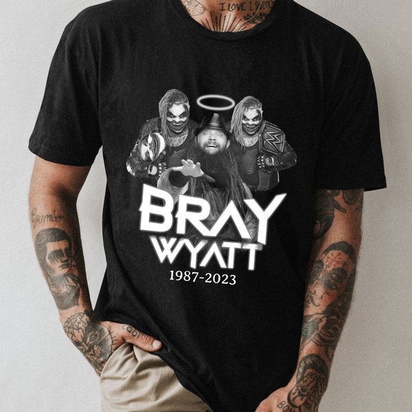 R.I.P Bray Wyatt Vintage T-Shirt, The Fiend Shirt, Legends Never Die T-Shirt-image