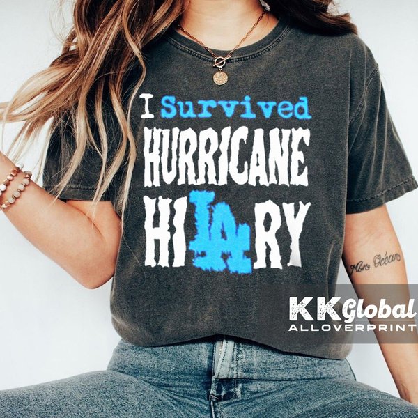 Vintage I Survived Hurricane Hilary Shirt Hurricane Hilary August 2023 Shirt-image