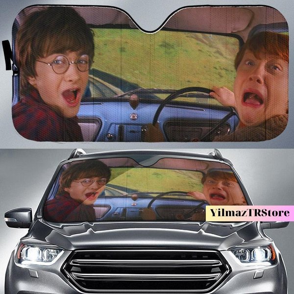 Harry Potter Car Sunshade, Weasley Car Windshield-image