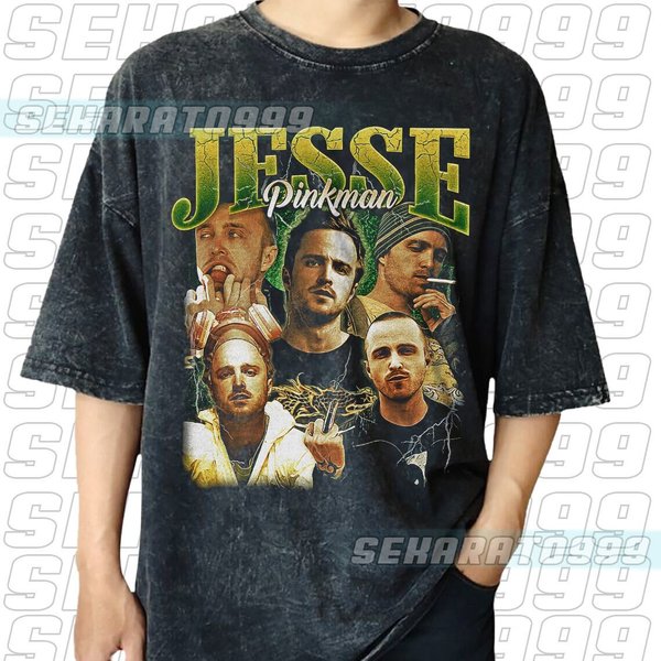 Vintage Jesse Pinkman T Shirt, Vintage 90S Bootleg Classic Graphic Tshirt-image