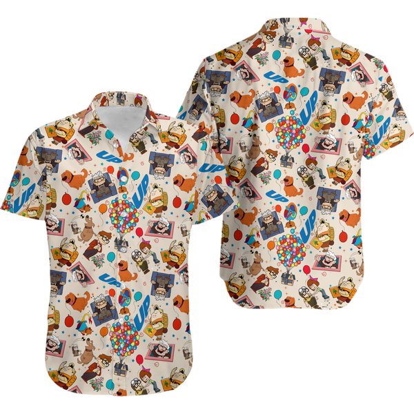 Up Movie Hawaiian Shirt | Carl And Ellie Shirt-image