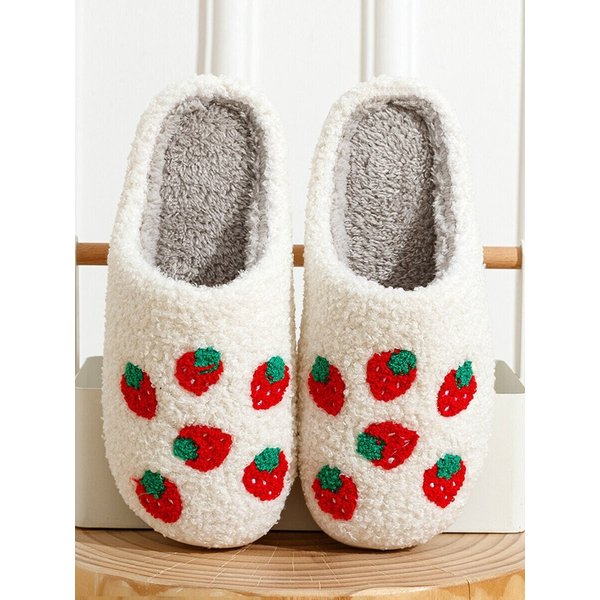 Strawberry Slippers Cute Fruit Slippers-image