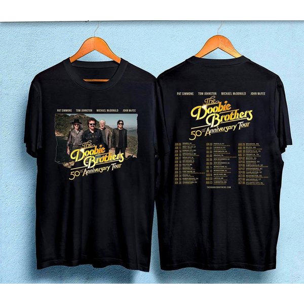 The Doobie Brothers 2023 Tour 2 Sides Shirt, The Doobie Brothers 50Th Anniversary Tour-image