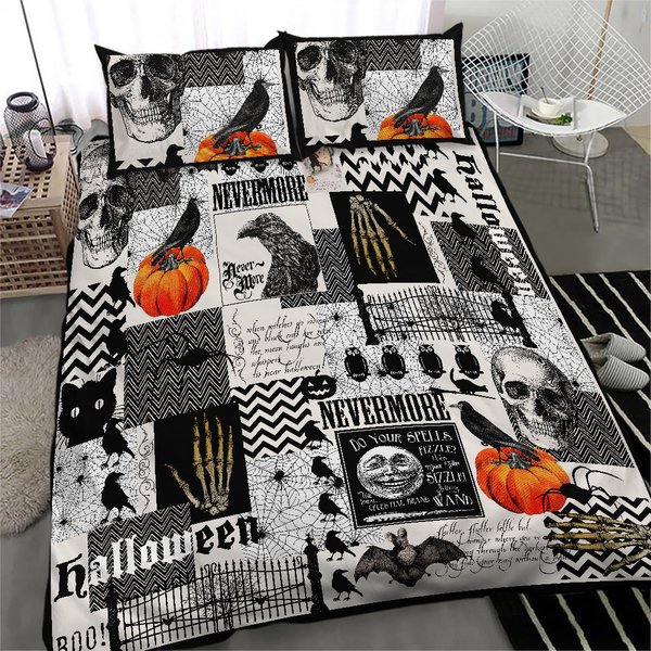Nevermore Halloween Bedding Set, Nevermore Halloween Bedding Set
