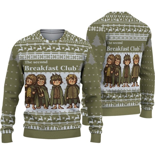 The Second Breakfast Club Lotr Knitted Ugly Sweater-image