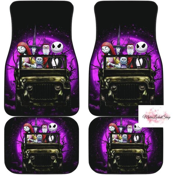 Nightmare Before Christmas Car Mats, Halloween Car Floor Mats-image