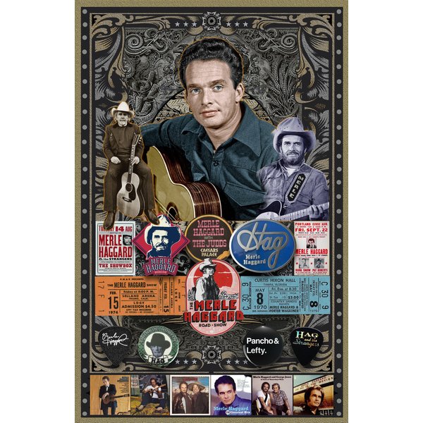 Merle Haggard Rock Icons Rock Band Poster-image