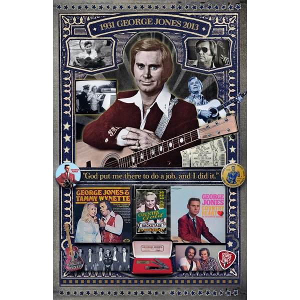 George Jones Rock Icons Rock Band Poster-image