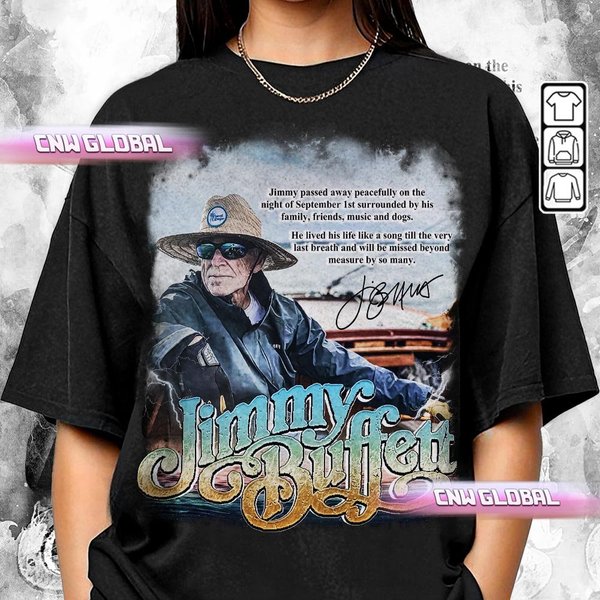 Jimmy Buffett Music Shirt, Bootleg In Memory Of Jimmy Buffett 1946 2023 Vintage Shirt-image