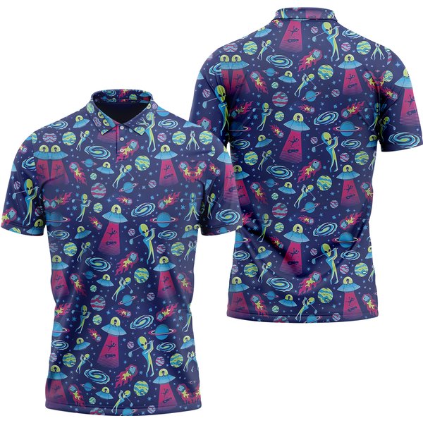 Gopory Alien Golf Shirt