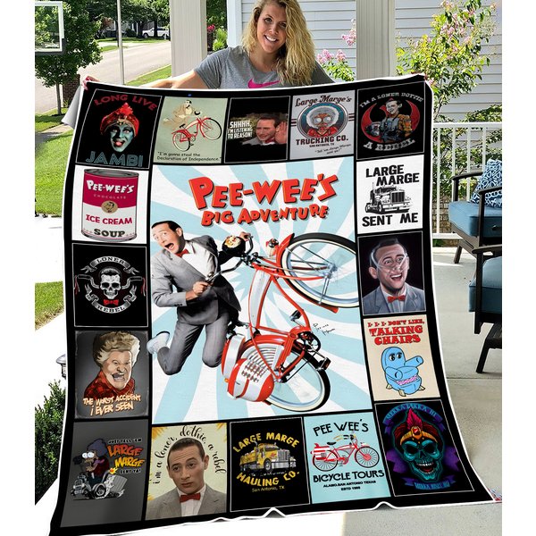 Pee Wees Big Adventure Fleece Blanket-image