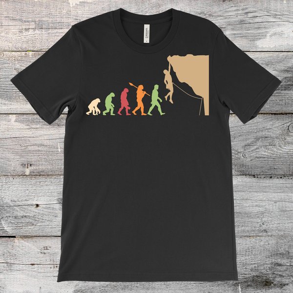 Climbing Evolution Funny T-shirt, Gift For Climber Bolder Boulder