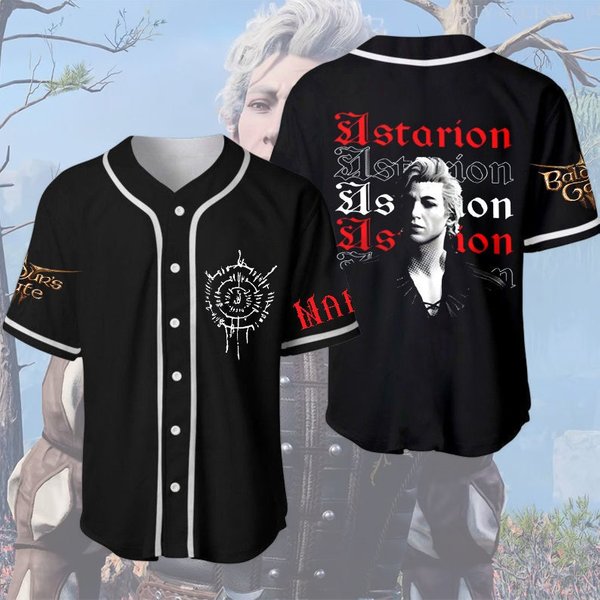 Astarion Baseball Jersey, Baldurs Gate 3 Adventure-image