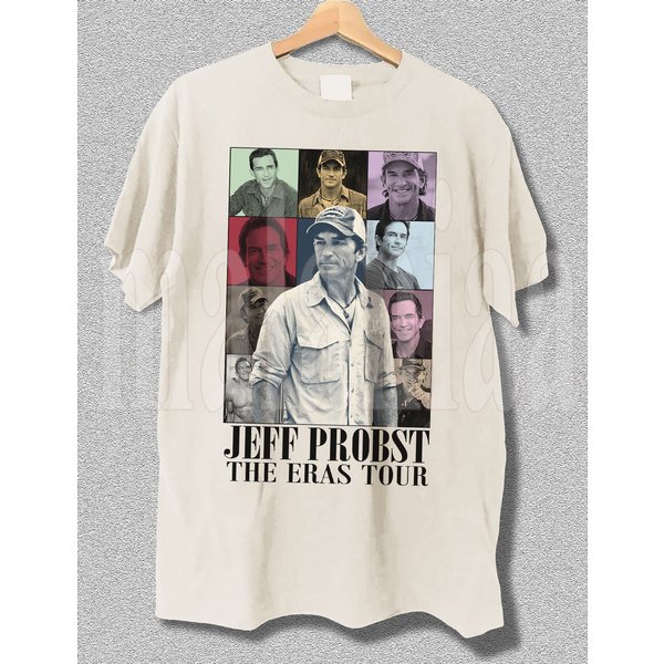 Limited Vintage Style T-Shirt | Jeff Probst The Eras Tee Shirt | Gift For Women Man Unisex Shirt Pt67-image