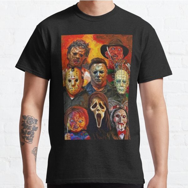 Scary Movies Horror Movies Scary Halloween T-Shirts-image