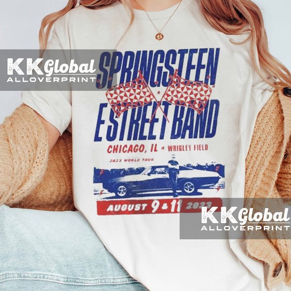 Bruce Springsteen E Street Band World Tour Wrigley Field Chicago Il August 9 & 11 2023 Shirt-image