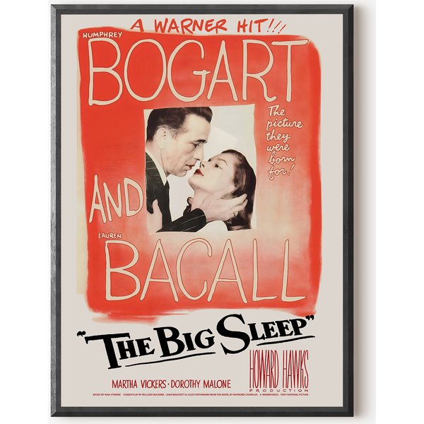 The Big Sleep Classic Movie Poster - Bogart-image