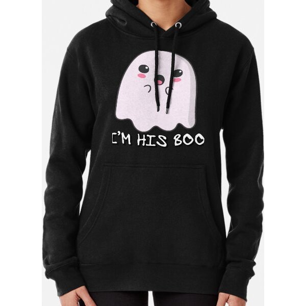 I'm His Boo - Matching Couples Halloween Costume Hoodies-image