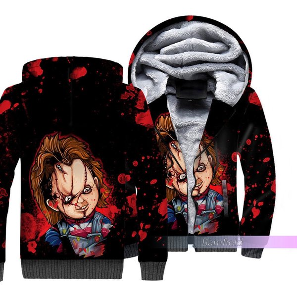 Chucky Fleece Hoodie, Chucky Zip Hoodie-image