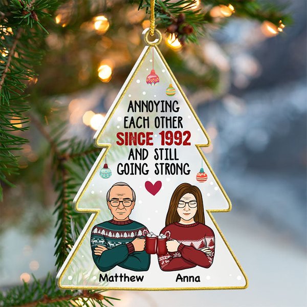 Annoying Each Other Christmas Ornament - Anniversary & Holiday Gift-image