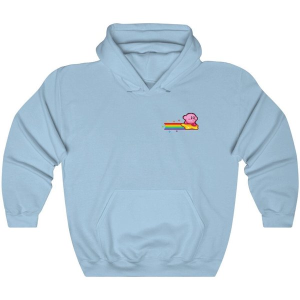 Kirby Rainbow Hoodie, Cute Kirby Hoodie-image