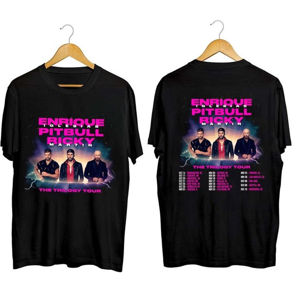 Enrique Iglesias Pitbull Ricky Martin The Trilogy Tour 2023 Shirt, The Trilogy Concert-image